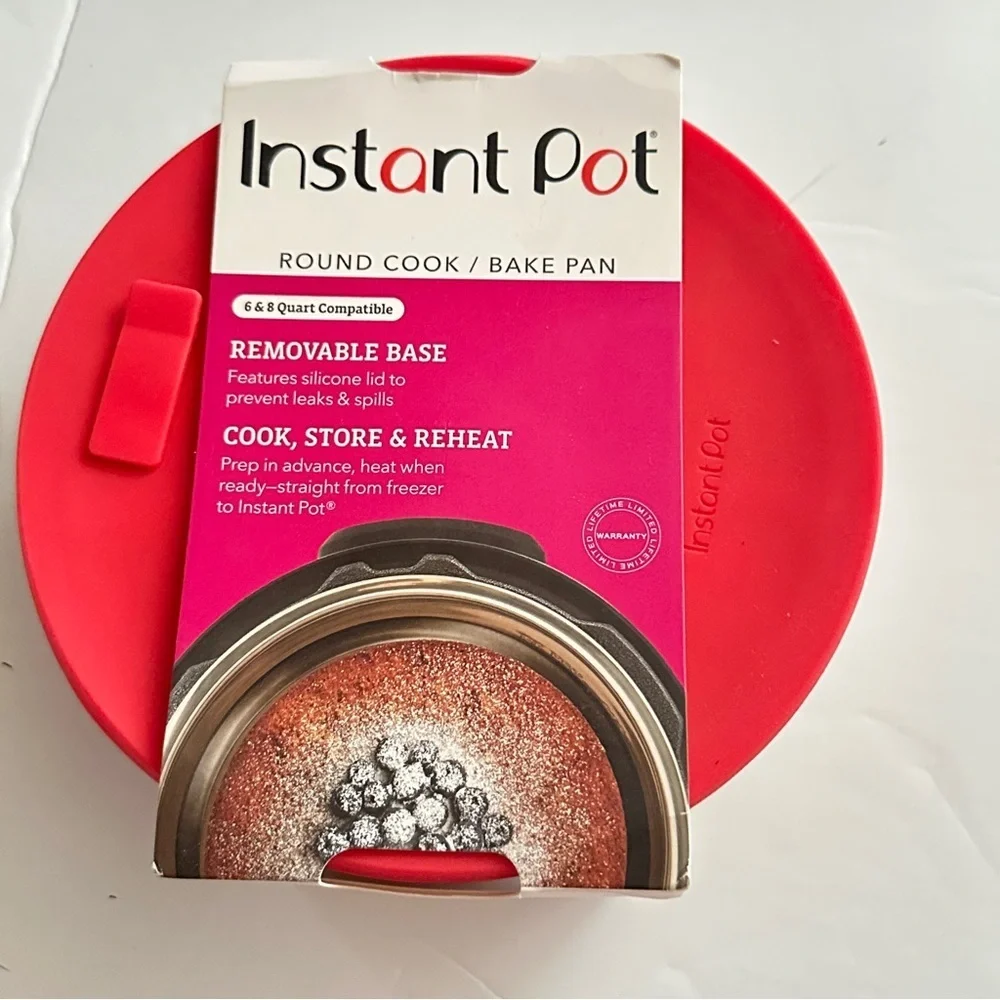 👉 Instant Pot Cook Bake Pan w Lid and Divider – 6 & 8 Qt Compatible New